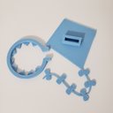 Ver imagem 5 de Prendedores de Cortina Pipa Azul (kit com 2 Unidades)