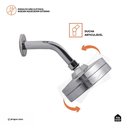 Ver imagem 3 de Kit Chuveiro Autolimpante Redondo de Parede Mauá com Desviador Mundaú e Ducha Manual Piraju Pingoo