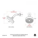 Ver mais imagens de Kit Chuveiro Autolimpante Redondo de Parede Mauá com Desviador Mundaú e Ducha Manual Piraju Pingoo