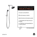 Ver imagem 2 de Kit Chuveiro Autolimpante Redondo de Parede Mauá com Desviador Mundaú e Ducha Manual Piraju Pingoo
