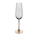 Ver imagem 3 de Conjunto 2 Taças de Champanhe de Vidro com Haste Âmbar Classic 230ml - Wolff