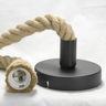 Luminária Pendente Lustre Teto Corda Sisal Rústico 1m Lpcr11 - 4