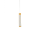 Ver imagem 1 de Lustre Pendente Barra Cristal Led Ouro Gold Bivolt Luz Amarela
