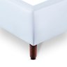 Base Cama Box Casal Corino Branco Orthocrin Eco 138x188x24 Alto Suporte Pés de Madeira - 3