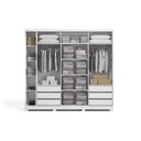 Ver imagem 4 de Guarda Roupa Casal 3 Portas de Correr 6 Gavetas Branco F542