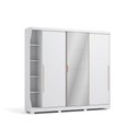 Ver imagem 2 de Guarda Roupa Casal 3 Portas de Correr 6 Gavetas Branco F542