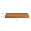 Ver imagem 4 de Prateleira MDF 40x20 Moderna Suporte Parede Invisivel 30mm Italian Noce