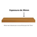 Ver imagem 3 de Prateleira MDF 40x20 Moderna Suporte Parede Invisivel 30mm Italian Noce