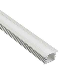 Perfil Fita Led Embutir 2 Metros 22x12mm Alumínio Difusor Fosco R15