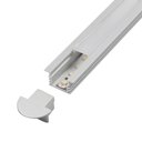Ver imagem 3 de Perfil Fita Led Embutir 2 Metros 22x12mm Alumínio Difusor Fosco R15