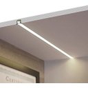 Ver imagem 7 de Perfil Fita Led Embutir 2 Metros 22x12mm Alumínio Difusor Fosco R15