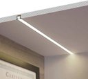 Ver imagem 7 de Perfil Fita Led Embutir 2 Metros 22x12mm Alumínio Difusor Fosco R15