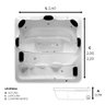 Spa Quadrado Magnolia Combate com Hidro - 127v - 3