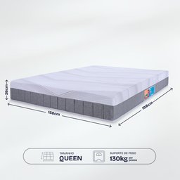 Colchão Queen a Vácuo Infinity Premium 158x198cm Bf Colchões - 5
