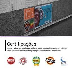 Colchão Queen a Vácuo Infinity Premium 158x198cm Bf Colchões - 10