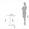 Mesa Auxiliar Orgânica 60cm Preto Fosco - Dalla Costa - 4