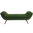 Ver imagem 4 de Puff Recamier Decorativo com Tachas 195cm Santorini Couríssimo Verde