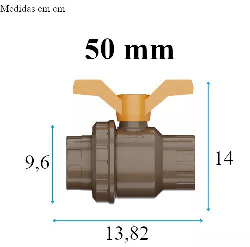 Registro Esfera Soldável C\ União 50mm Tubo Pvc Liso Tigre - 5