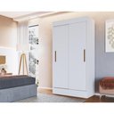 Ver imagem 4 de Guarda-Roupa 2 Portas Correr 2 Gavetas Milano Multimóveis VCR4143 Branco