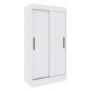 Ver imagem 2 de Guarda-Roupa 2 Portas Correr 2 Gavetas Milano Multimóveis VCR4143 Branco