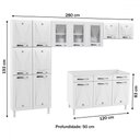 Ver imagem 4 de Armário de Cozinha Compacta de Aço Completa Star New 14 Portas 2 Gavetas - Panorama Móveis