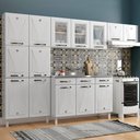 Ver imagem 1 de Armário de Cozinha Compacta de Aço Completa Star New 14 Portas 2 Gavetas - Panorama Móveis