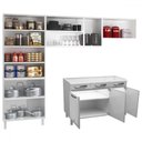 Ver imagem 3 de Armário de Cozinha Compacta de Aço Completa Star New 14 Portas 2 Gavetas - Panorama Móveis