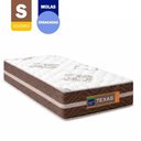 Ver imagem 4 de Cama Box Baú Solteiro Suede + Colchão Molas Ensacadas Texas Prime Colchões 88cm Marrom