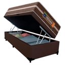 Ver mais imagens de Cama Box Baú Solteiro Suede + Colchão Molas Ensacadas Texas Prime Colchões 88cm Marrom