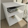 Mesa Cabeceira Nicho Quarto 39x50x37 Branco - 1