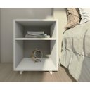 Ver imagem 6 de Mesa Cabeceira Nicho Quarto 39x50x37 Branco
