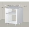 Mesa Cabeceira Nicho Quarto 39x50x37 Branco - 5