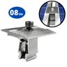 Fixador Grampo Intermediário Middle Clamp Placa Painel Solar Alumínio e Inox | Perfil Master | Kit 0 - 3
