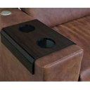 Ver imagem 3 de Kit Bandeja Esteira Porta Copos Braço Sofá Apoio Veludo L/c