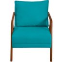 Ver imagem 3 de Kit 2 Poltrona Decorativa para Sala Recepção Consultório Reforçada em Madeira Maciça Shine Suede
