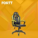 Ver imagem 2 de Cadeira gamer fortt Harbin Amarela - Cgf022-am