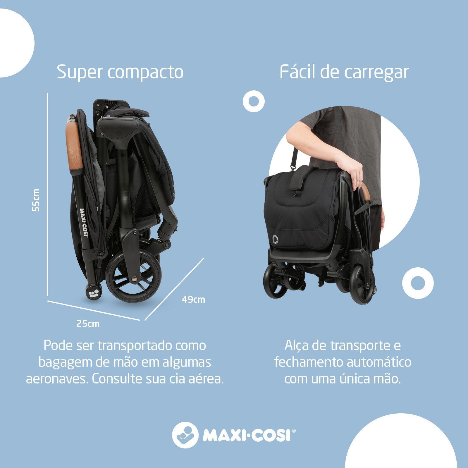 Carrinho de Bebê com Fechamento Automático Maxi-cosi - 4