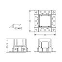Ver imagem 2 de Moldura No-frame Nordecor 6680 para 1 Módulo Tap Branco