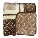 Ver imagem 2 de Cobertor Casal Raschel Corttex Estampado - Toque Aveludado - floral bege