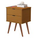 Ver imagem 2 de Mesa de Cabeceira Jb 1818 Mesinha Apoio Decorativa Quarto Criado Moderno com 2 Gavetas Várias Cores