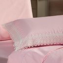 Ver imagem 5 de Kit Edredom Liso Solteiro 02pçs Percal 200 Fios Rosa