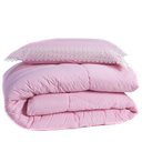 Ver imagem 6 de Kit Edredom Liso Solteiro 02pçs Percal 200 Fios Rosa