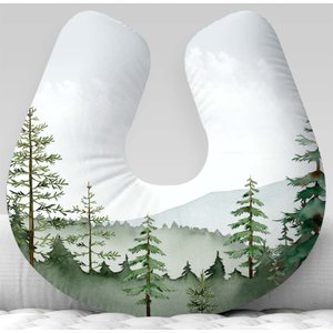 Almofada de Amamentação Travesseiro Paisagem Florestas Árvores