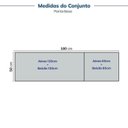 Ver imagem 4 de Cozinha Compacta Planejada 4 Peças 2 Aéreos 2 Balcões Soho CabeCasa MadeiraOriginals Azul/Branco