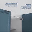 Ver imagem 6 de Cozinha Compacta Planejada 4 Peças 2 Aéreos 2 Balcões Soho CabeCasa MadeiraOriginals Azul/Branco