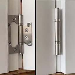 Dobradiça Porta Sobrepor 3 Peças de Aço Inox Mais Resistente Facil Negocio Importadora Dobra100_3pçs - 7