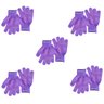 Luva Esfoliante Corporal Kit 5 Pares Banho Esponja Bucha Braço Perna Pescoço Corpo Limpeza de Pele H - 1