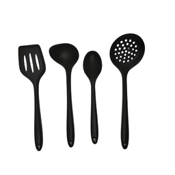 Concha, Colher, Escumadeiras e Espátula Preto em Silicone. - 1