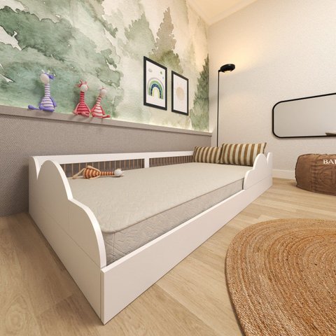 Cama Infantil Montessoriana Solteiro Fluffy