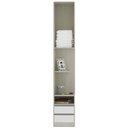 Ver imagem 2 de Mesa De Cabeceira Esquerdo Prime Plus Legno Crema C/ Branco
